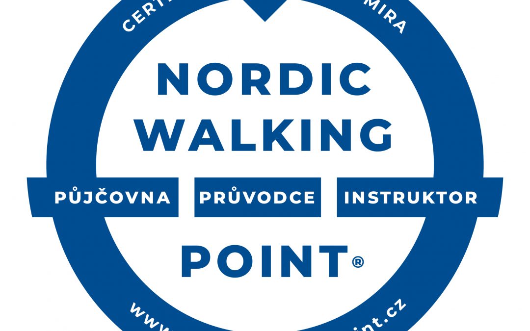 Nordic Walking Point loga modrá (2020)